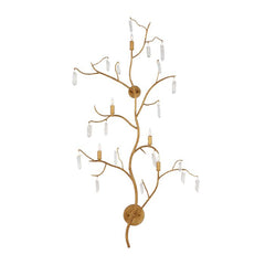 Forest Light 5 lt Large Wall Light - Washed Lucerne Gold / Natural