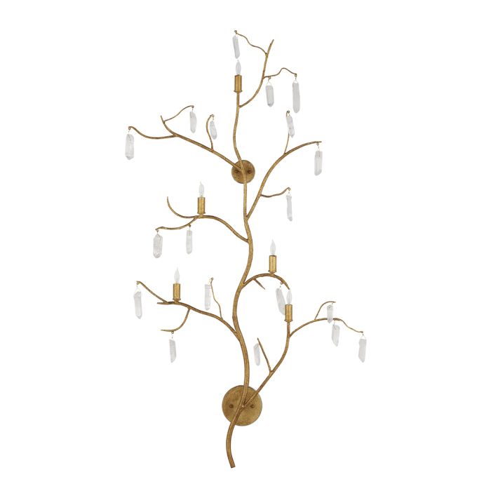 Forest Light 5 lt Large Wall Light - Washed Lucerne Gold / Natural
