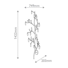Forest Light 5 lt Large Wall Light - Washed Lucerne Gold / Natural