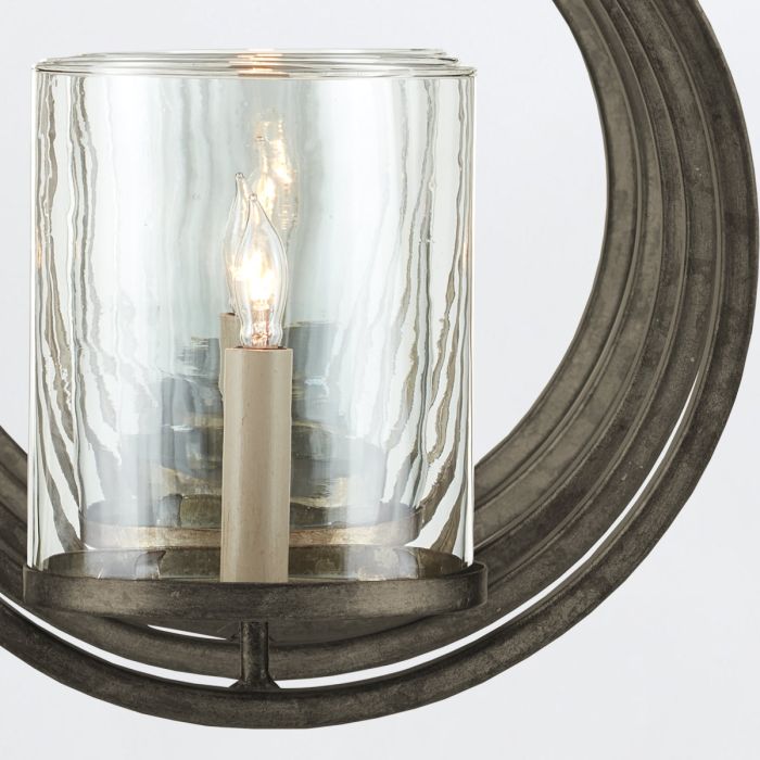 Maximus 5 lt Medium Chandelier - Pyrite Bronze / Clear