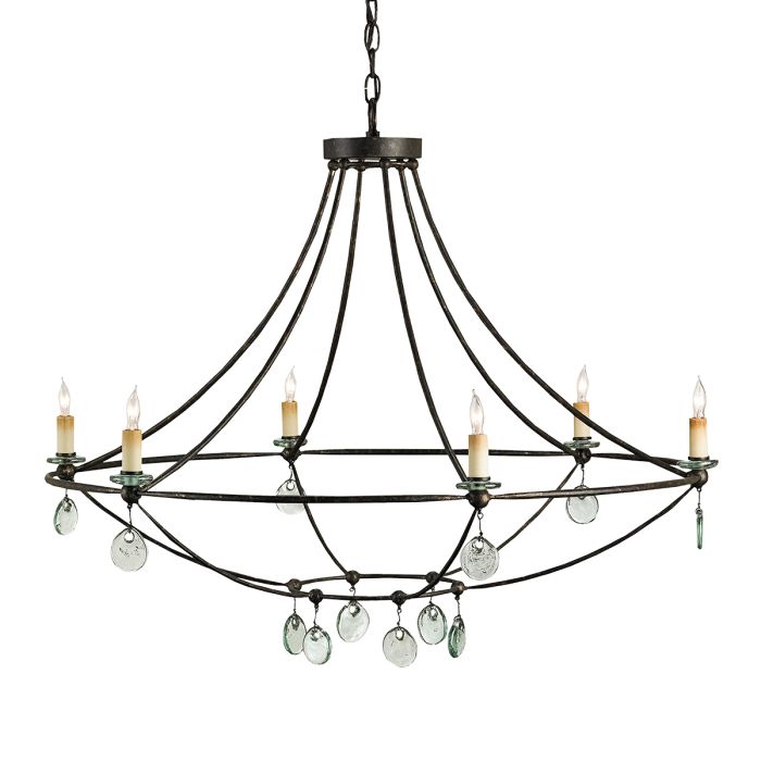 Novella 6 lt Large Chandelier - Mayfair / Clear