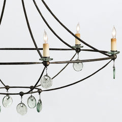 Novella 6 lt Large Chandelier - Mayfair / Clear