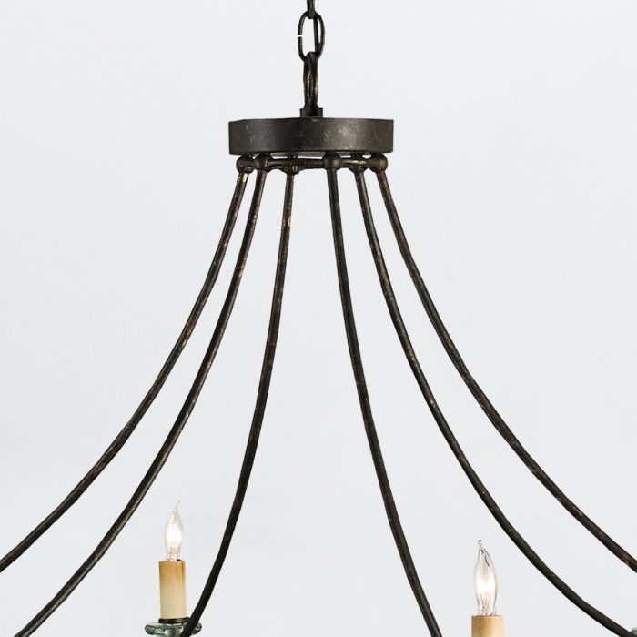 Novella 6 lt Large Chandelier - Mayfair / Clear