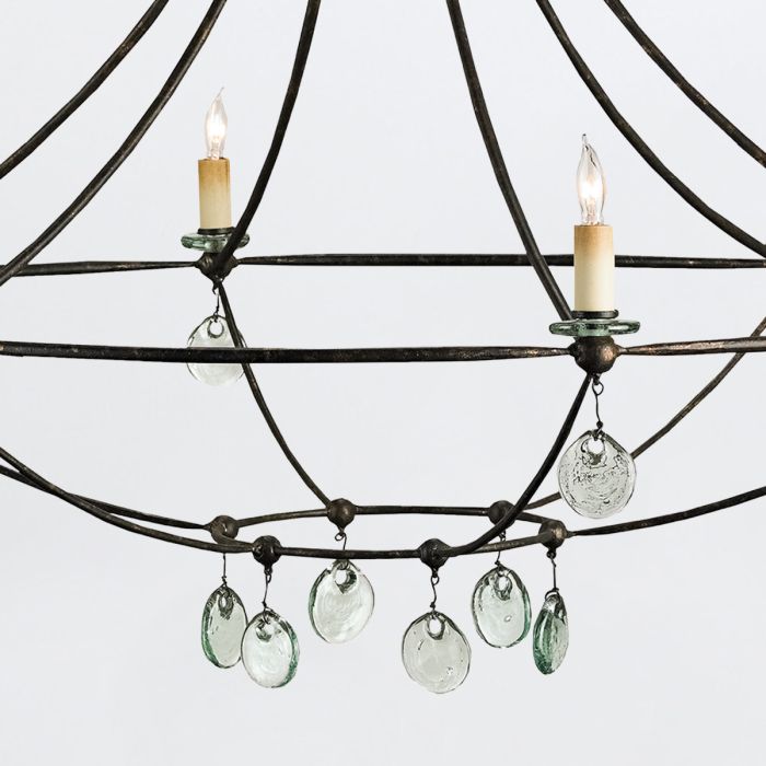 Novella 6 lt Large Chandelier - Mayfair / Clear