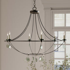 Novella 6 lt Large Chandelier - Mayfair / Clear