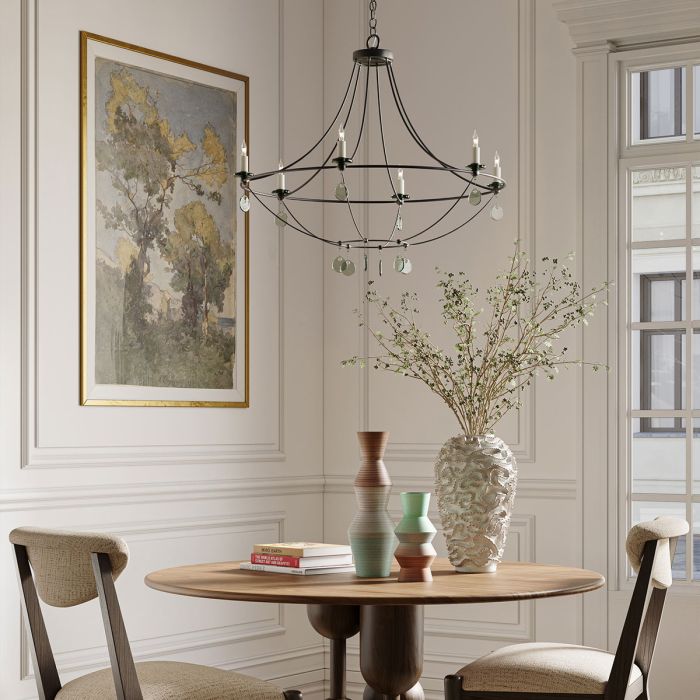 Novella 6 lt Large Chandelier - Mayfair / Clear