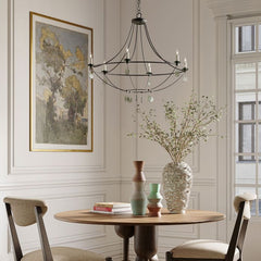 Novella 6 lt Large Chandelier - Mayfair / Clear