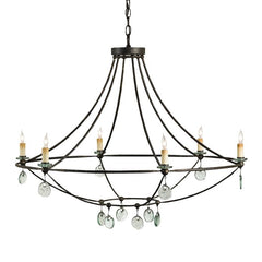 Novella 6 lt Large Chandelier - Mayfair / Clear