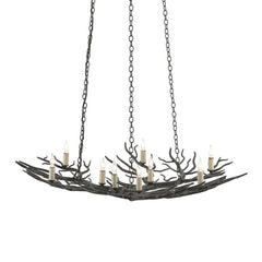Rainforest 9 lt Small Chandelier - Rustic Bronze