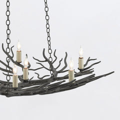 Rainforest 9 lt Small Chandelier - Rustic Bronze