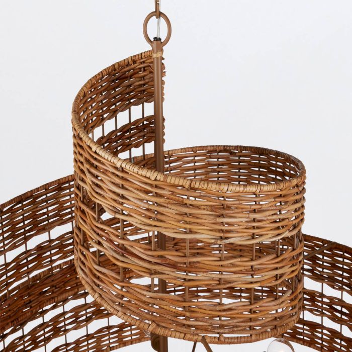 Saisei 5 lt Medium Chandelier - Khaki Beige
