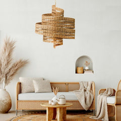 Saisei 5 lt Medium Chandelier - Khaki Beige