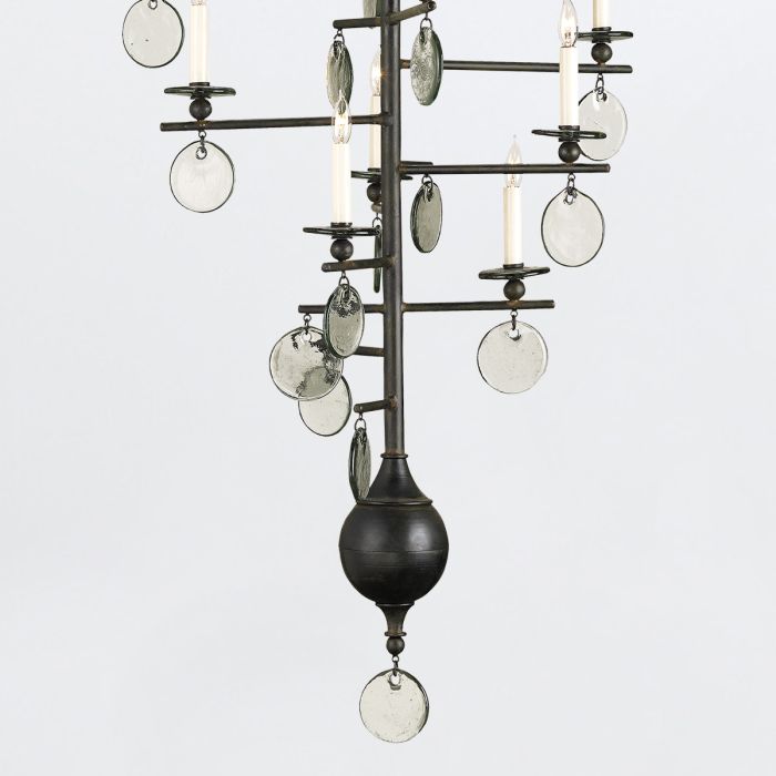 Sethos 12 lt Long Chandelier - Old Iron