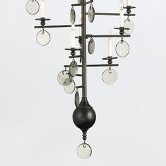 Sethos 12 lt Long Chandelier - Old Iron