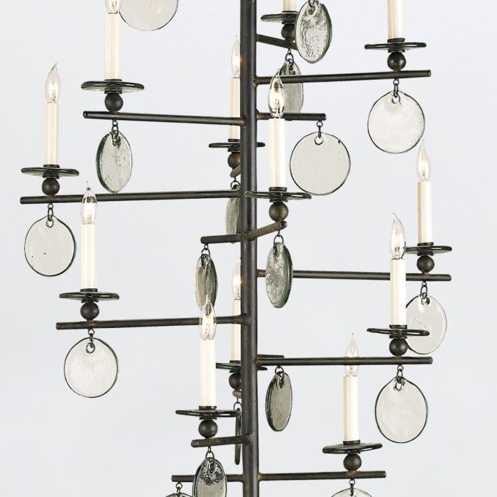 Sethos 12 lt Long Chandelier - Old Iron