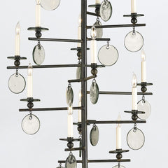 Sethos 12 lt Long Chandelier - Old Iron