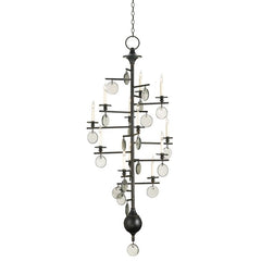 Sethos 12 lt Long Chandelier - Old Iron