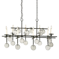 Sethos 8 lt Rectangular Chandelier - Old Iron