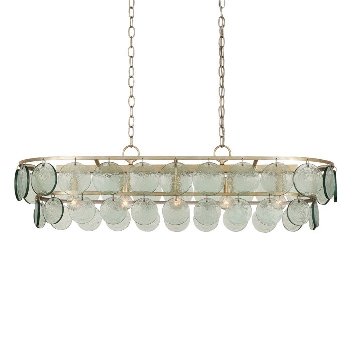 Settat 5 lt Chandelier - Silver Leaf
