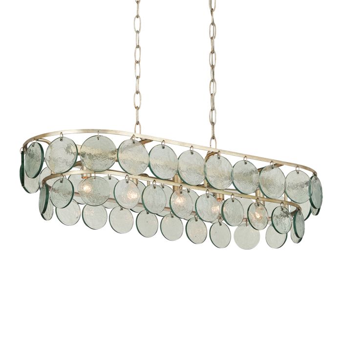 Settat 5 lt Chandelier - Silver Leaf
