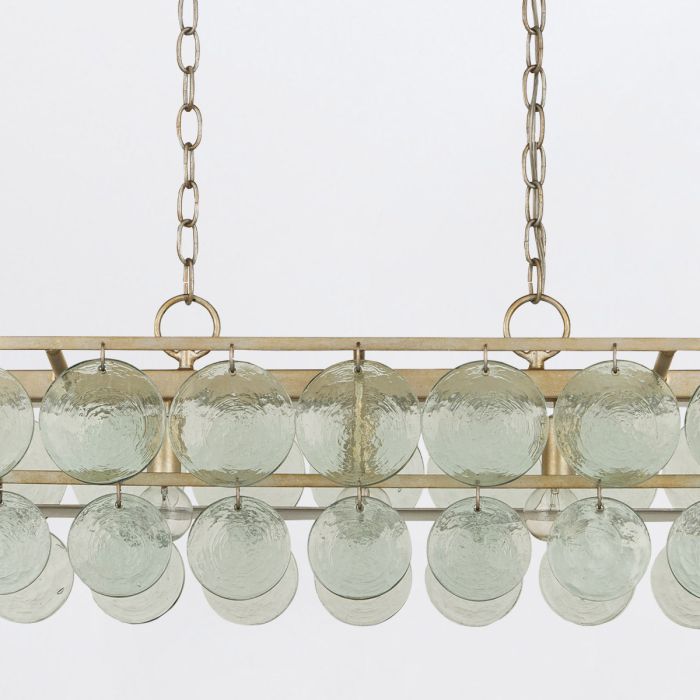 Settat 5 lt Chandelier - Silver Leaf