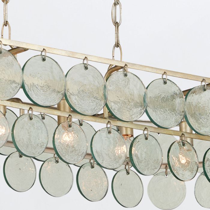 Settat 5 lt Chandelier - Silver Leaf