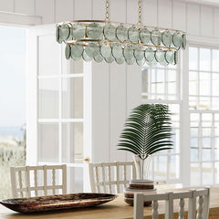 Settat 5 lt Chandelier - Silver Leaf