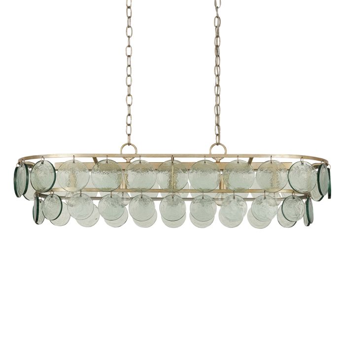 Settat 5 lt Chandelier - Silver Leaf