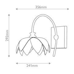 Sweetheart 1 lt Wall Light - Gesso White