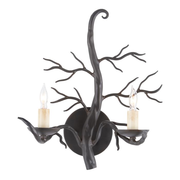 Treetop 2 lt Wall Light - Old Iron