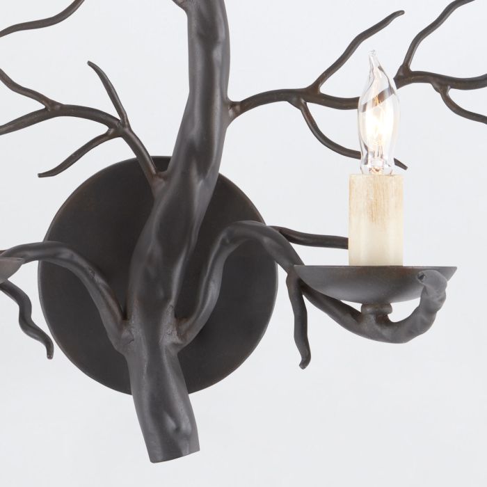 Treetop 2 lt Wall Light - Old Iron