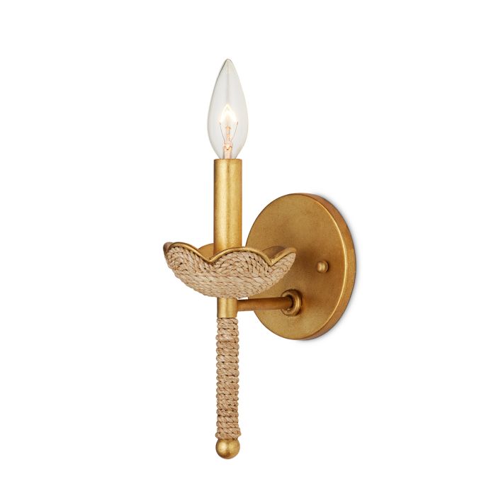 Vichy 1 lt Wall Light - Contemporary Gold Leaf
