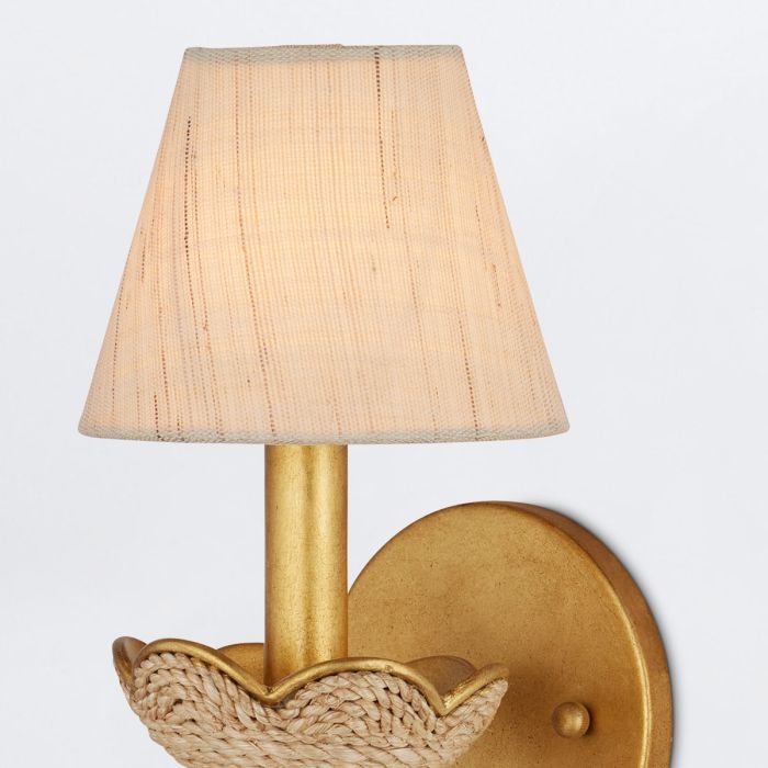 Vichy 1 lt Wall Light - Contemporary Gold Leaf