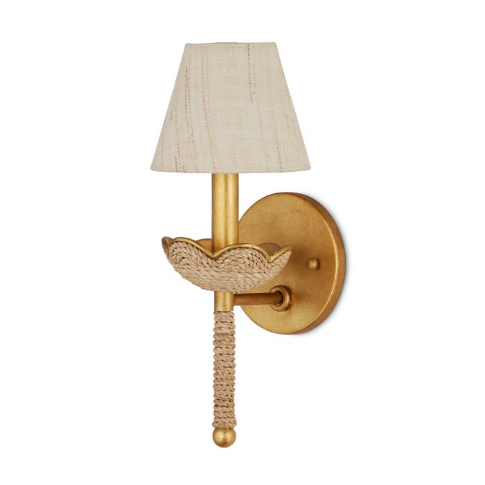 Vichy 1 lt Wall Light - Contemporary Gold Leaf