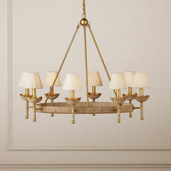 Vichy 8 lt Chandelier - Contemporary Gold Leaf