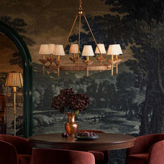 Vichy 8 lt Chandelier - Contemporary Gold Leaf