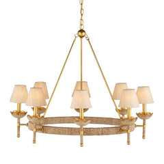 Vichy 8 lt Chandelier - Contemporary Gold Leaf