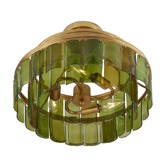 Vintner 3 lt Semi-Flush - Contemporary Gold Leaf