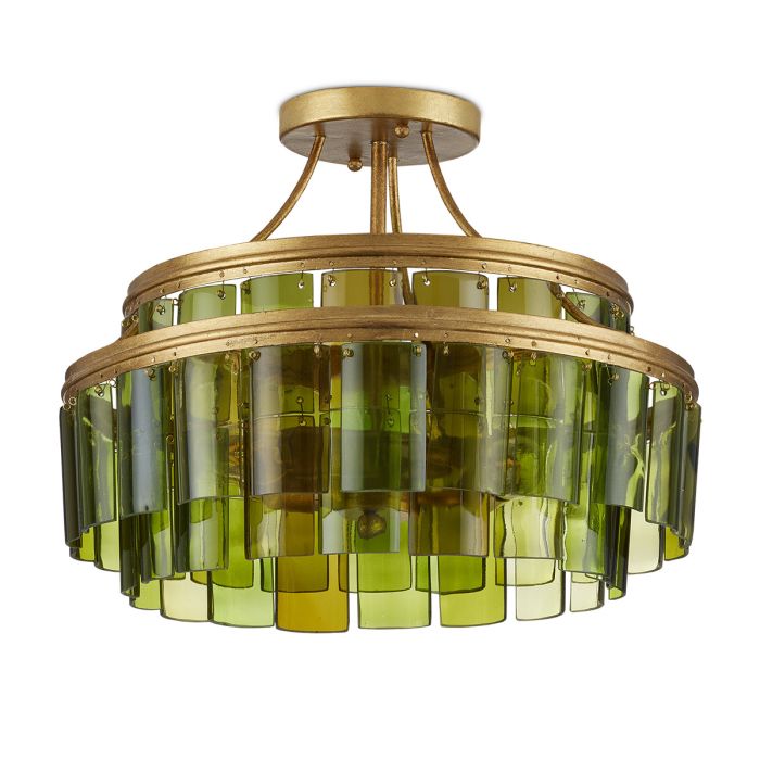 Vintner 3 lt Semi-Flush - Contemporary Gold Leaf