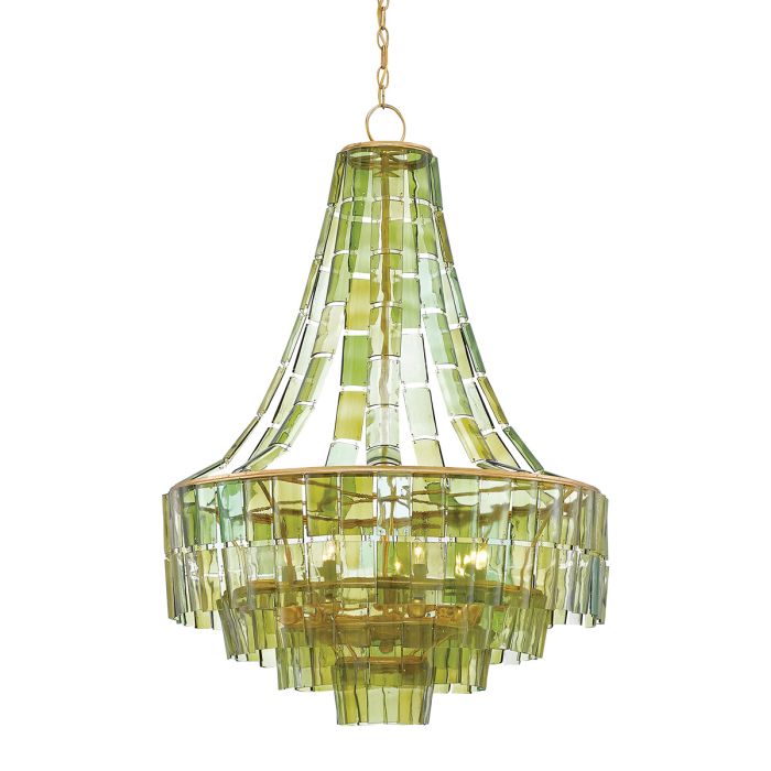 Vintner 7 lt Chandelier - Dark Contemporary Gold Leaf