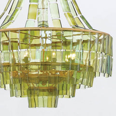 Vintner 7 lt Chandelier - Dark Contemporary Gold Leaf
