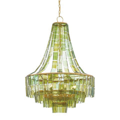 Vintner 7 lt Chandelier - Dark Contemporary Gold Leaf