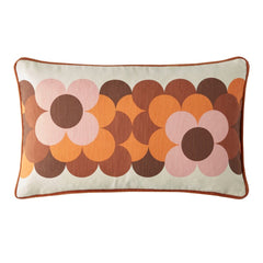 Orla Kiely Retro Flower Stripe Canyon 30x50cm Microfibre Cushion