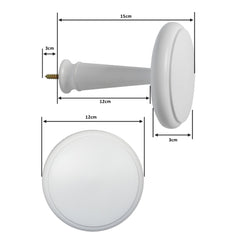 Laura Ashley Ribbed Ball Holdback, Cotton White