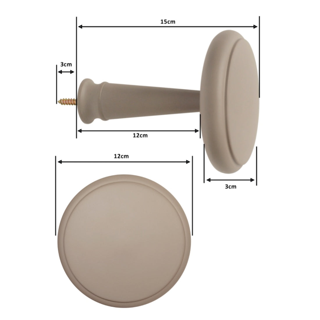 Laura Ashley Ribbed Ball Holdback, Truffle