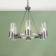 Magnalux Rossa 6 Light Pendant Satin Chrome