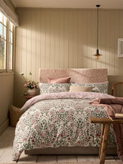 William Morris At Home Rose Brick Pink/sage Bedding – The Light Company