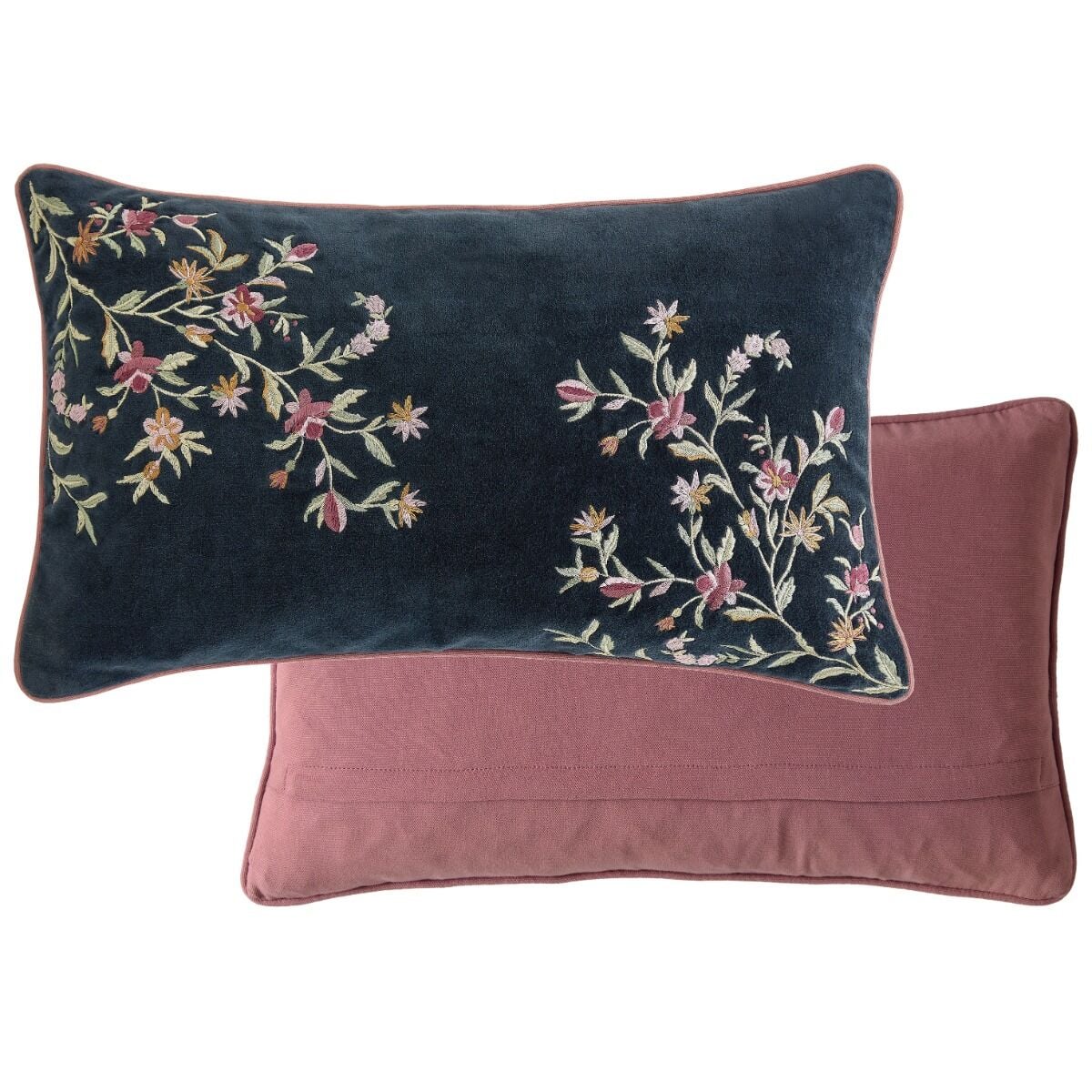 Historic Royal Palaces Royal Court Embroidery Multi Microfibre 30x50cm Cushion