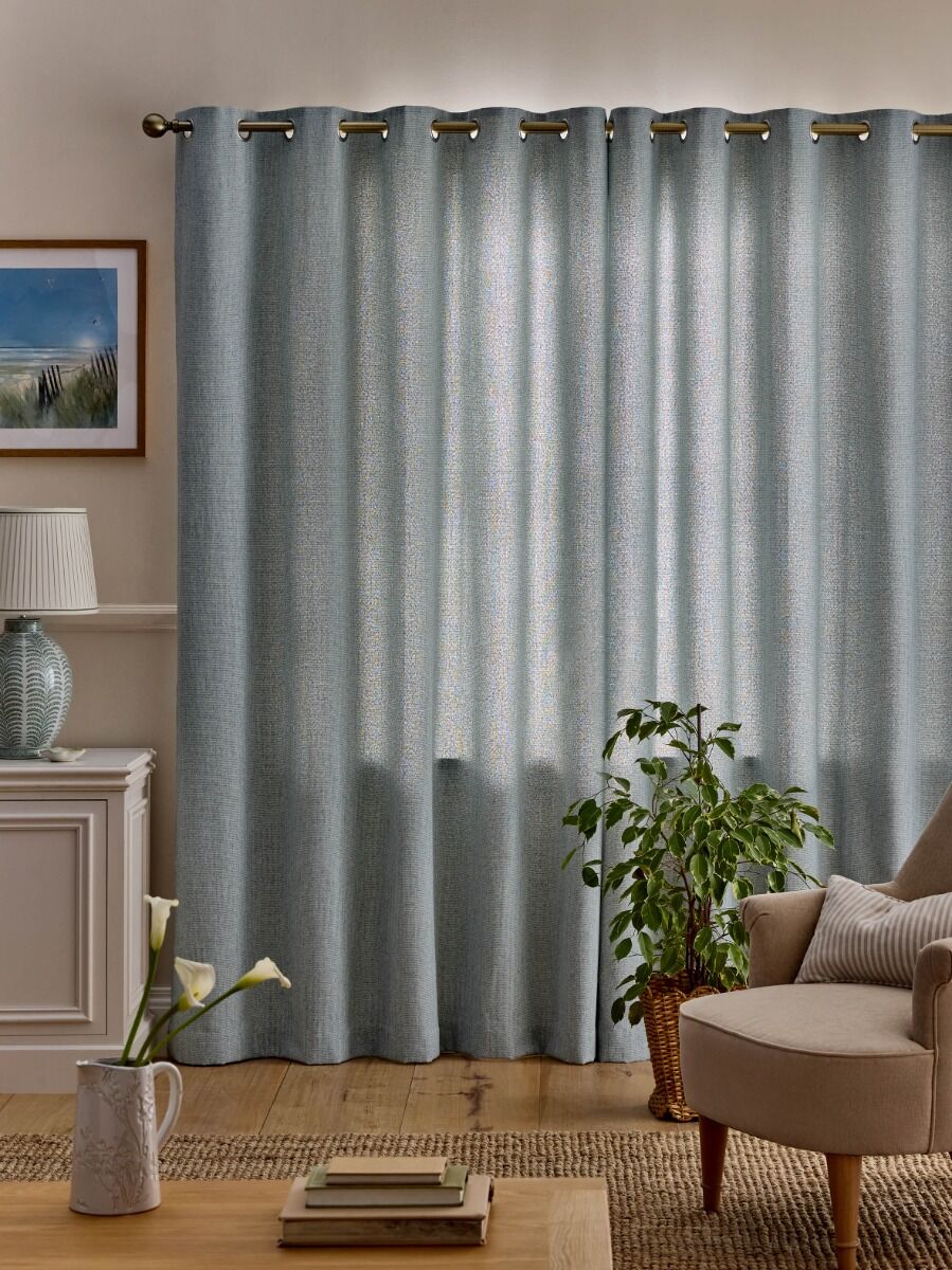Laura Ashley Saltaire Seaspray Ready Made Curtains