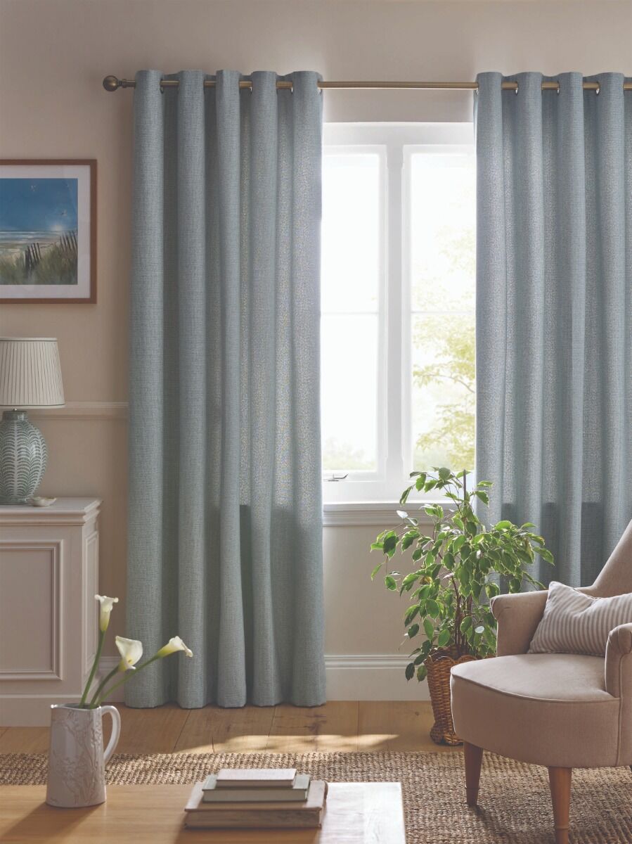 Laura Ashley Saltaire Seaspray Ready Made Curtains